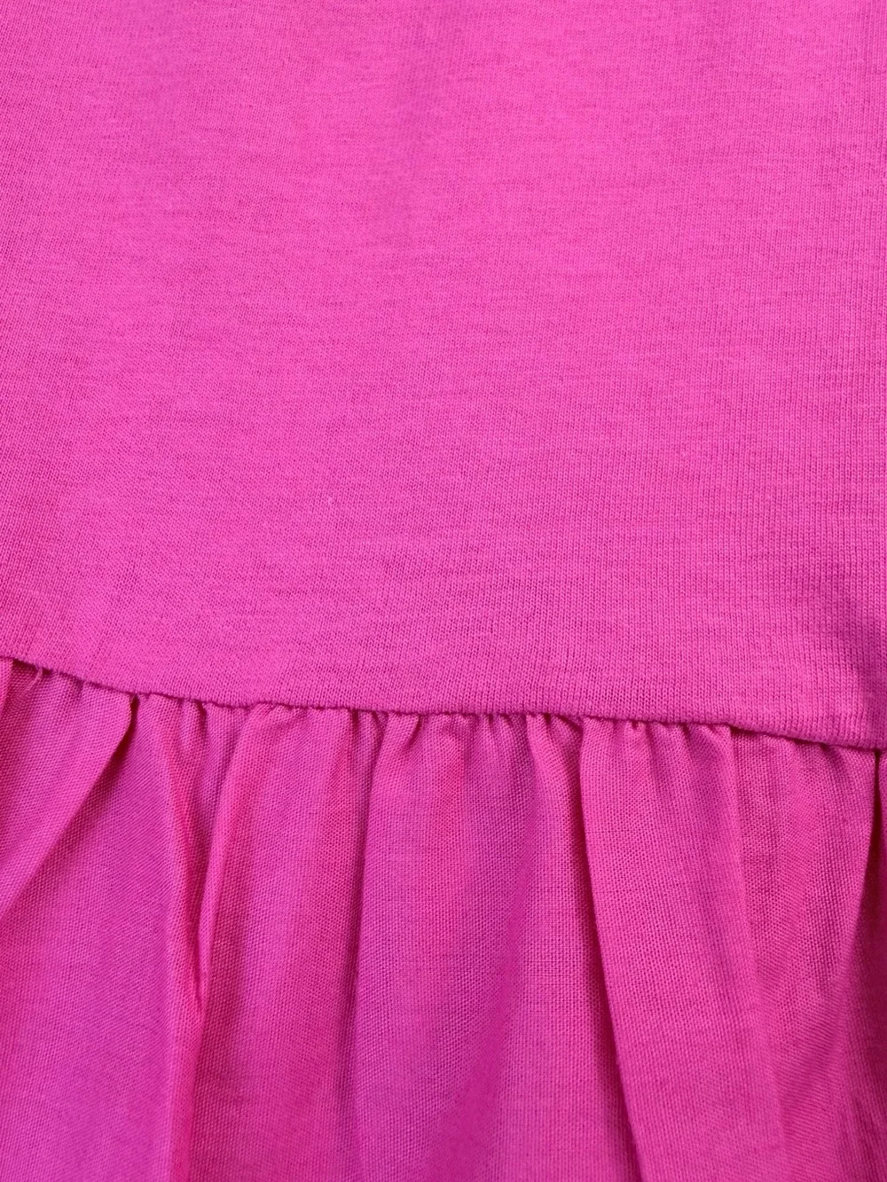 Zara Hot Pink Tiered Puff-Sleeve Dress SzXL - Picture 10 of 12